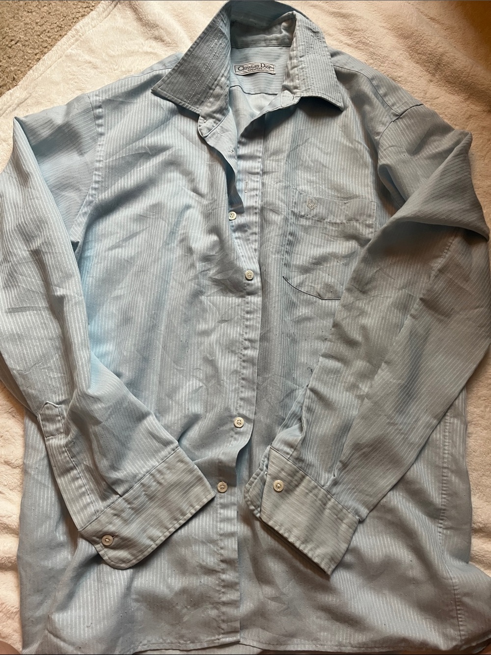 Christian Dior Light Blue Button down shirt